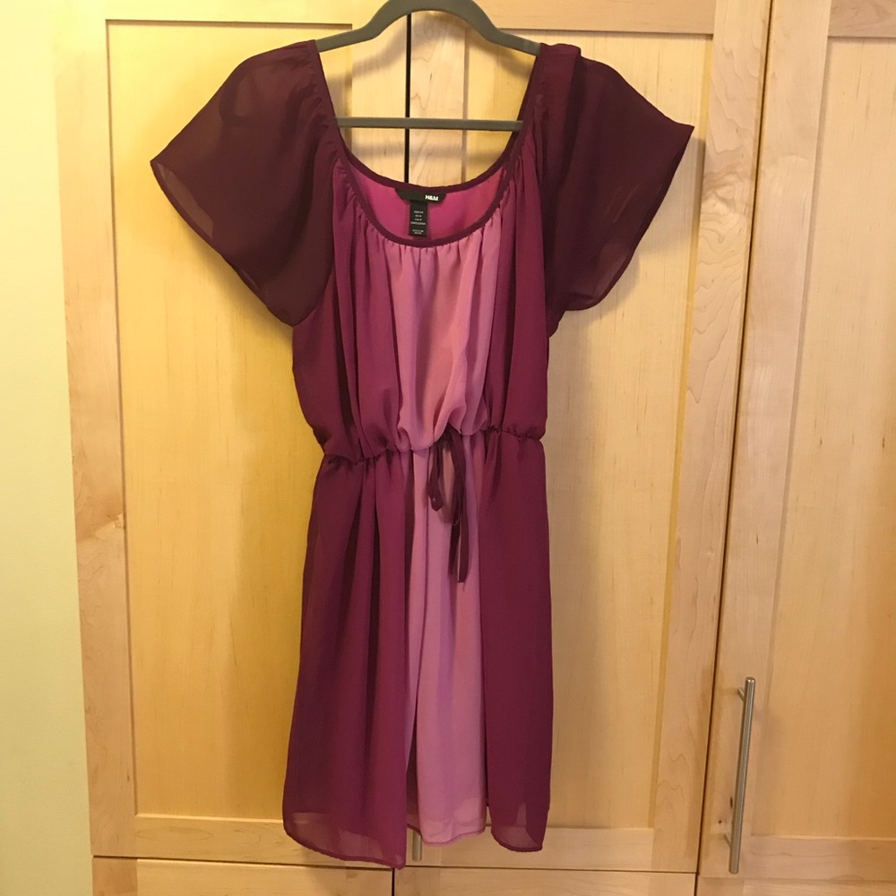 Flowy Cute Plum Pink Dress